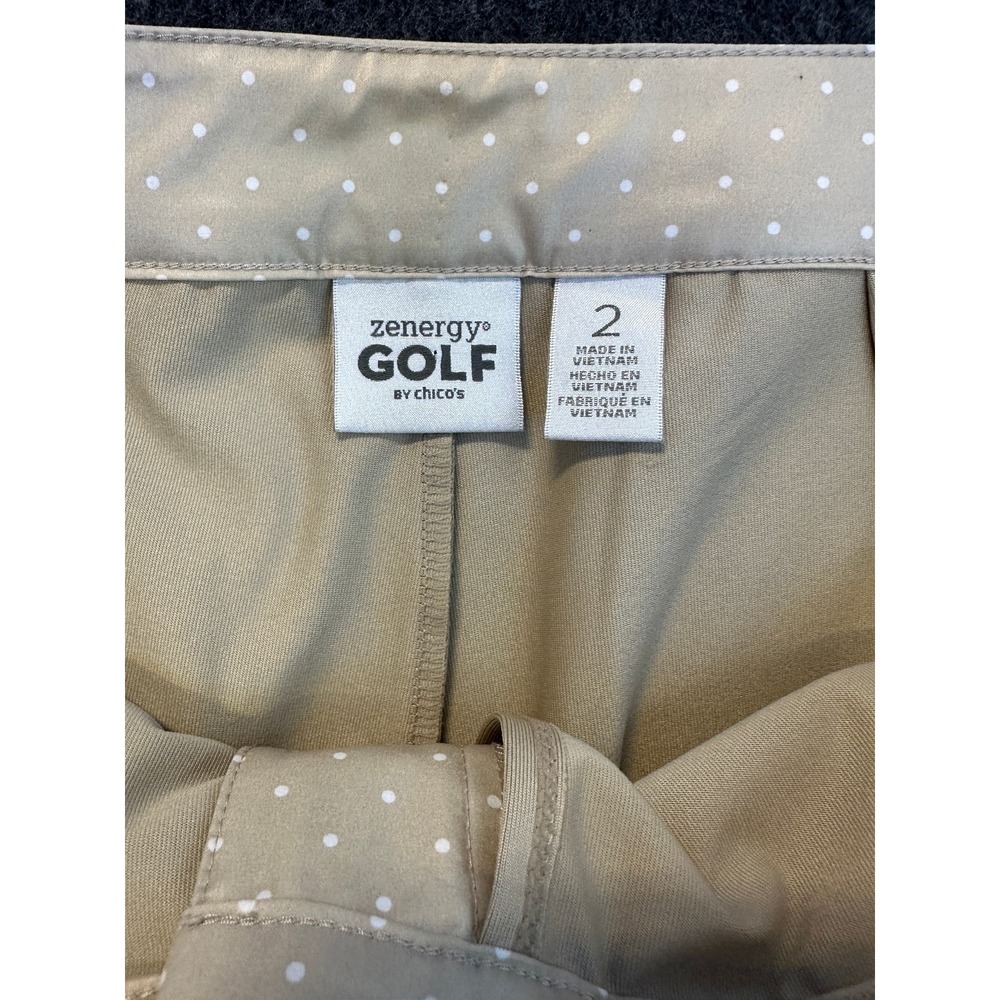 Chico's Zenergy Golf Women's Polka Dot Tennis Skort Size 2 Large 12 Pickleball - Picture 7 of 15
